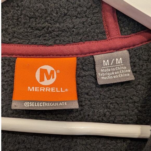 Merrell Select Regulate Jacket Knit Fleece Lined Full Zip Hood Layer - Size M - Picture 9 of 10